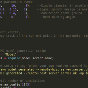 FEKO Parameter Sweep Lua Script